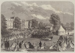 Festa de jardim da rainha no Palácio de Buckingham
